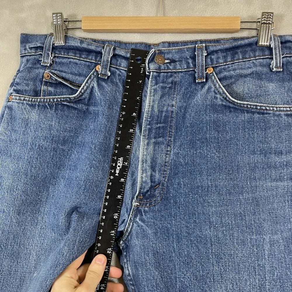 Vtg Levis 517 Jeans Mens (fit 34x36) Bootcut Orange Tab Made in USA 80s Cowboy